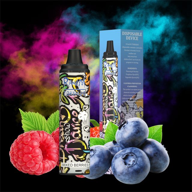 E Cigarette RandM - RandM Tornado 6000 Airflow Control Vape Pod Device 1Pc 6NRPJ4280 Pina Colada Rum