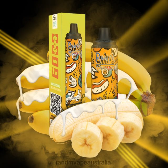 RandM Vape Cheap - RandM Tornado 6000 Airflow Control Vape Pod Device 1Pc 6NRPJ4288 Banana Milk