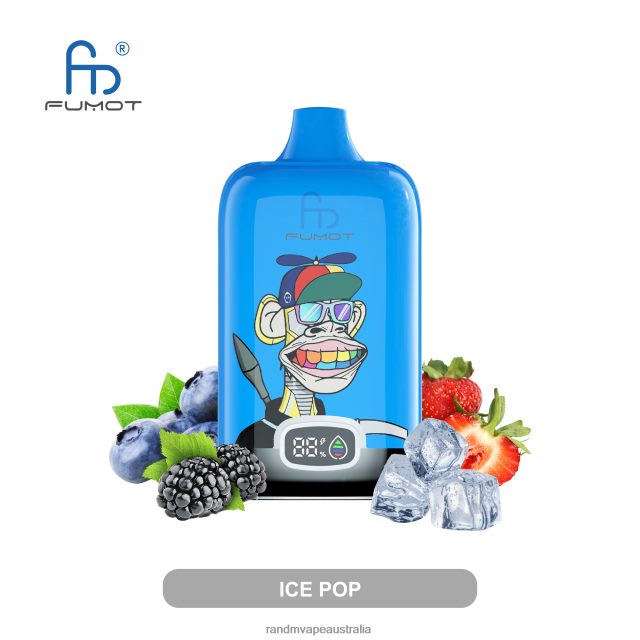 RandM Vape Flavour - Fumot Original RandM Digital Box 12000 Battery And Liquid Display Vape Device 6NRPJ49 Strawberry Ice