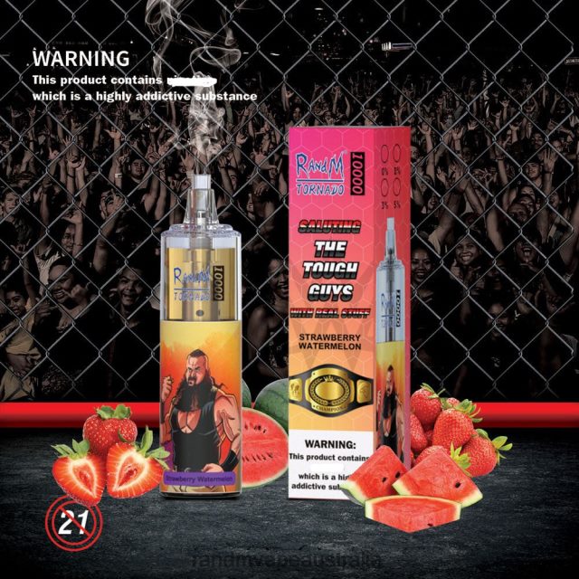 RandM Vape Flavour - RandM Tornado 10000 Airflow Control Vape Device 1Pc 6NRPJ4119 Raspberry Peach Ice