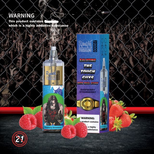 RandM Vape Flavour - RandM Tornado 10000 Airflow Control Vape Device 1Pc 6NRPJ4119 Raspberry Peach Ice