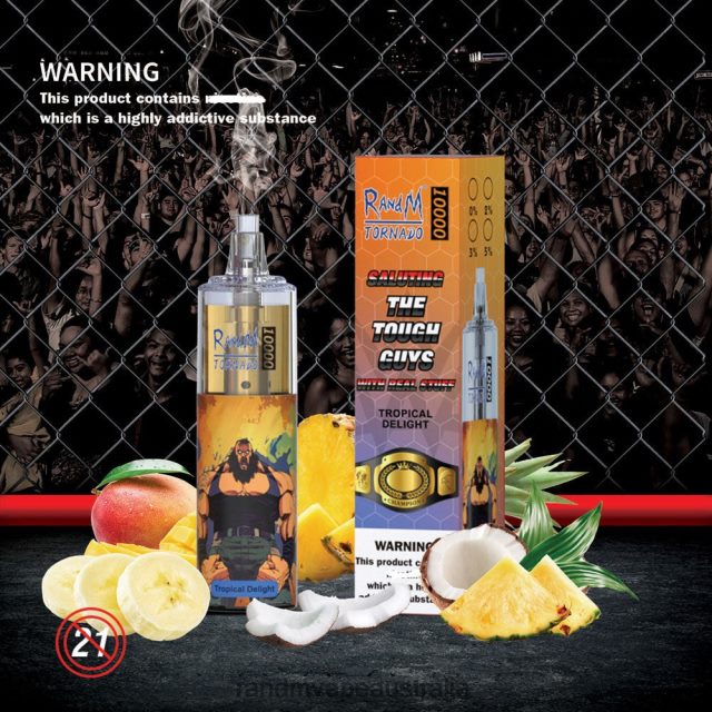 RandM Vape Sydney - RandM Tornado 10000 Airflow Control Vape Device 1Pc 6NRPJ4117 Mango Passion Fruit