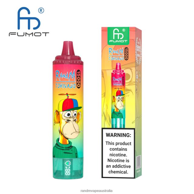 E Cigarette RandM - Fumot RandM Tornado 15000 Vape Device With Battery And Ejuice Display Version 1 6NRPJ420 Watermelon Ice