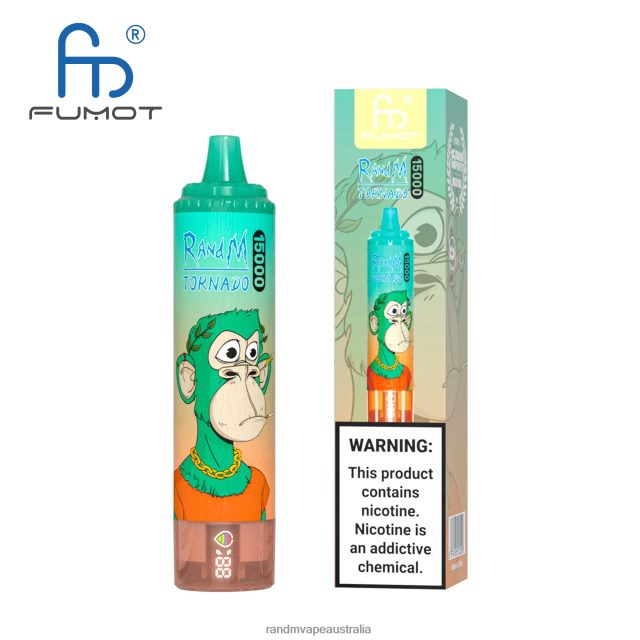 E Cigarette RandM - Fumot RandM Tornado 15000 Vape Device With Battery And Ejuice Display Version 1 6NRPJ420 Watermelon Ice