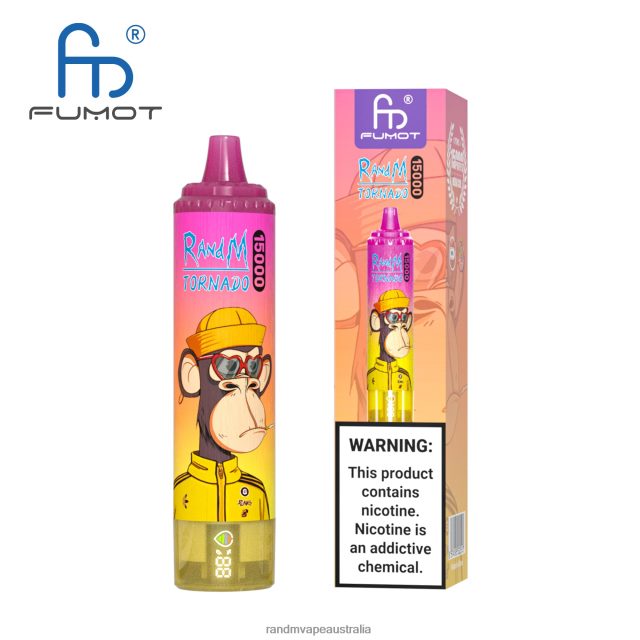 RandM Vape Flavour - Fumot RandM Tornado 15000 Vape Device With Battery And Ejuice Display Version 2 6NRPJ439 Kiwi Passion Fruit Guava