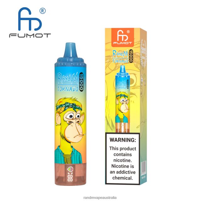 RandM Vape Flavour - Fumot RandM Tornado 15000 Vape Device With Battery And Ejuice Display Version 2 6NRPJ439 Kiwi Passion Fruit Guava