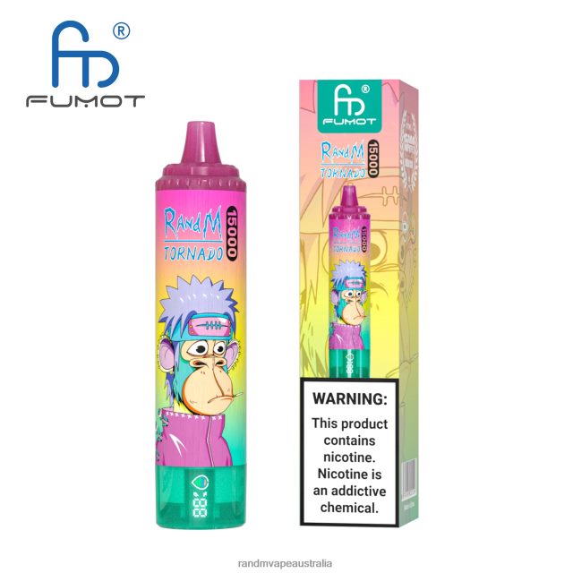 RandM Vape Flavour - Fumot RandM Tornado 15000 Vape Device With Battery And Ejuice Display Version 2 6NRPJ439 Kiwi Passion Fruit Guava