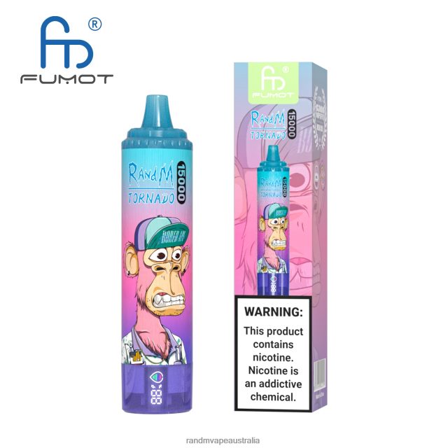 RandM Vape Flavour - Fumot RandM Tornado 15000 Vape Device With Battery And Ejuice Display Version 2 6NRPJ439 Kiwi Passion Fruit Guava