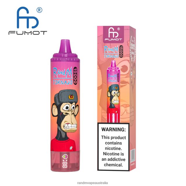 RandM Vape Flavour - Fumot RandM Tornado 15000 Vape Device With Battery And Ejuice Display Version 2 6NRPJ439 Kiwi Passion Fruit Guava