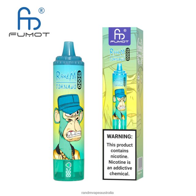 RandM Vape Flavour - Fumot RandM Tornado 15000 Vape Device With Battery And Ejuice Display Version 3 6NRPJ449 Bluesour Raspberry