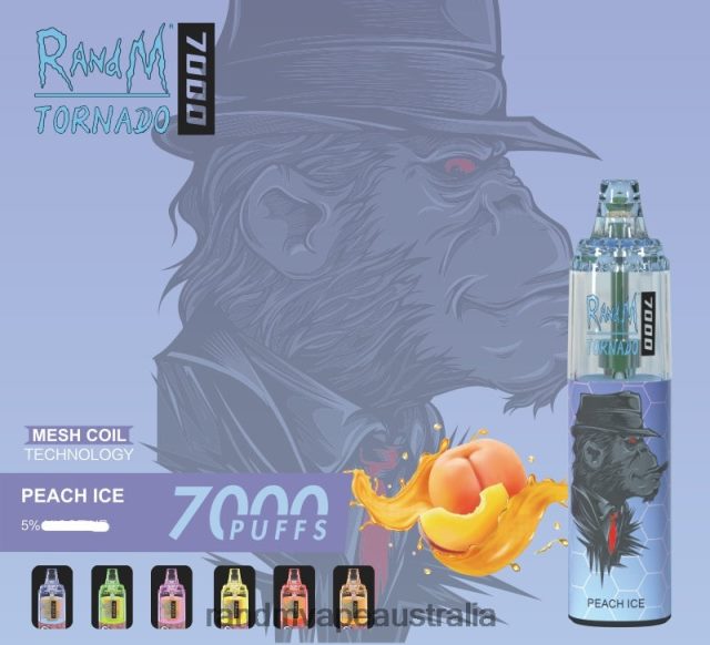 E Cigarette RandM - RandM Tornado 7000 Airflow Control Vape Device 1Pc 6NRPJ4170 Mango On Ice