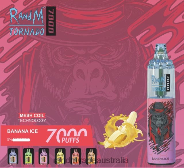 E Cigarette RandM - RandM Tornado 7000 Airflow Control Vape Device 1Pc 6NRPJ4170 Mango On Ice