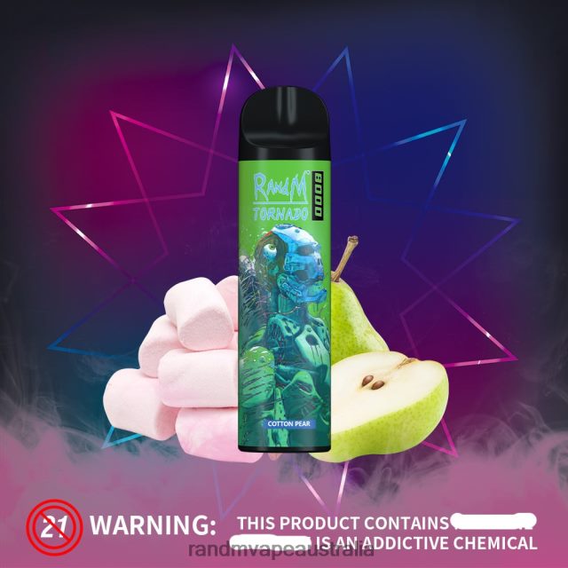 RandM Vape Flavours - RandM Tornado 8000 Airflow Control Vape Device 1Pc 6NRPJ4244 Melon Ice