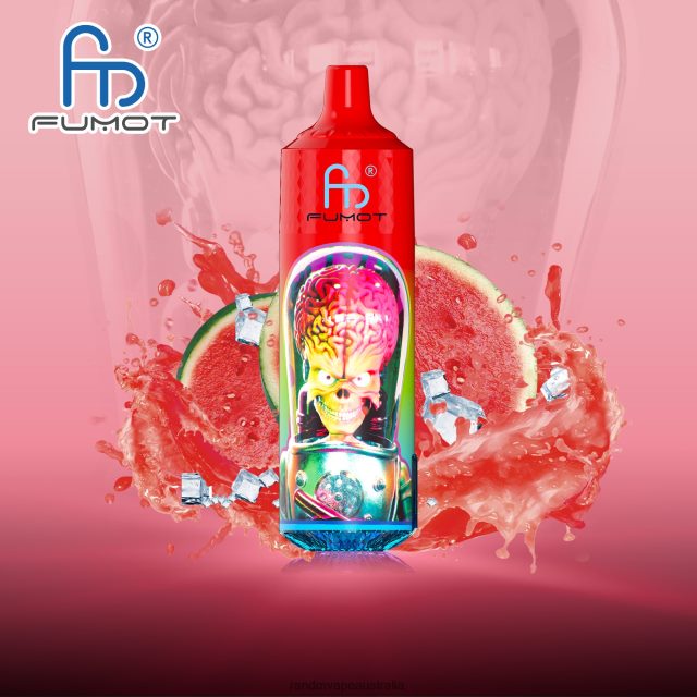 RandM Vape Melbourne - Fumot RandM Tornado 9000 Pro Vape Device With Battery And Ejuice Display Version 1 6NRPJ4203 Watermelon Ice