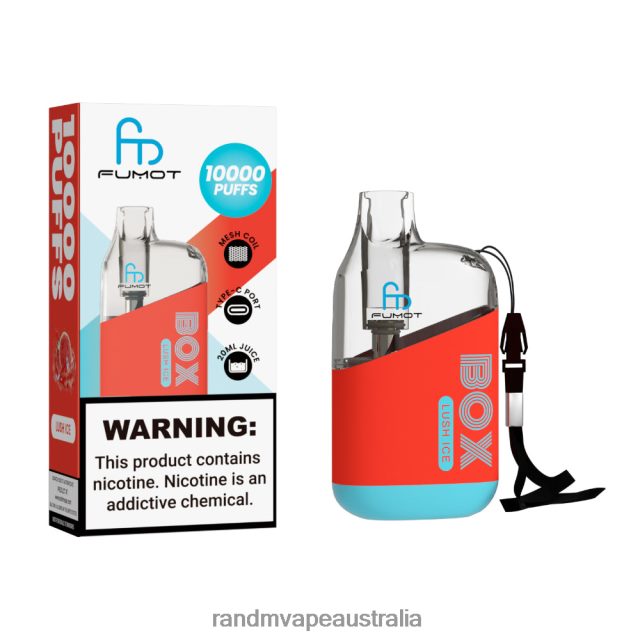 RandM Vape Australia - Fumot Original RandM Tornado Box 10000 Airflow Control Vape Device 1Pc 6NRPJ4101 Tobacco Mint