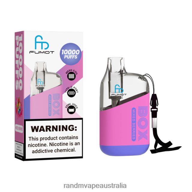 RandM Vape Australia - Fumot Original RandM Tornado Box 10000 Airflow Control Vape Device 1Pc 6NRPJ4101 Tobacco Mint