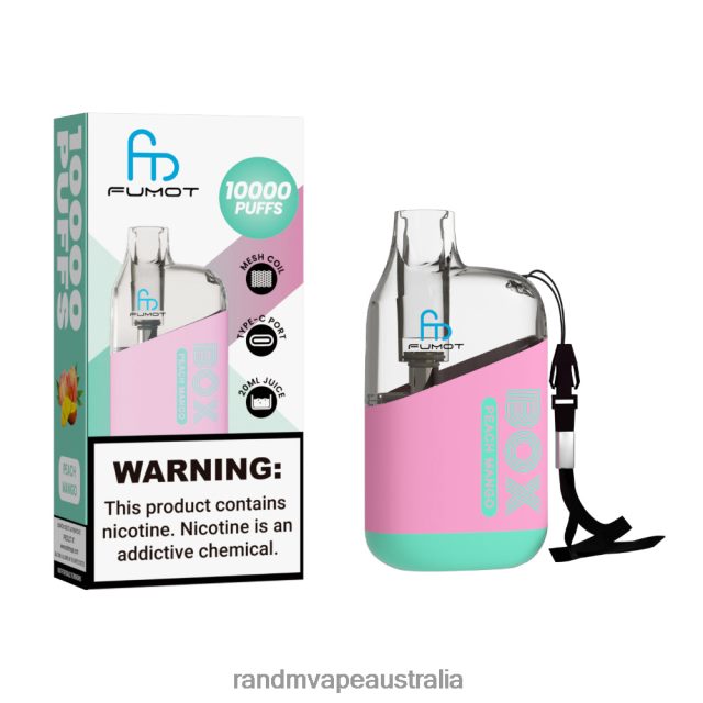 RandM Vape Australia - Fumot Original RandM Tornado Box 10000 Airflow Control Vape Device 1Pc 6NRPJ4101 Tobacco Mint