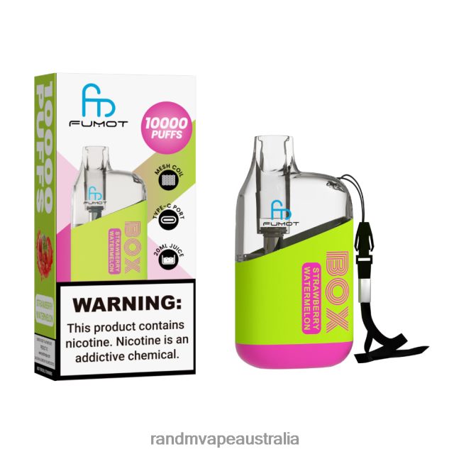 RandM Vape Australia - Fumot Original RandM Tornado Box 10000 Airflow Control Vape Device 1Pc 6NRPJ4101 Tobacco Mint