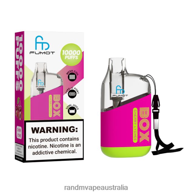 RandM Vape Australia - Fumot Original RandM Tornado Box 10000 Airflow Control Vape Device 1Pc 6NRPJ4101 Tobacco Mint