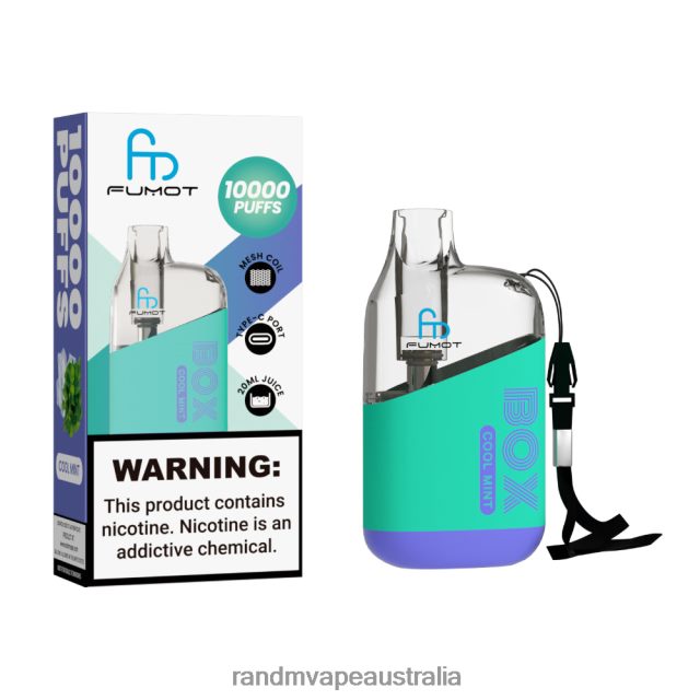 RandM Vape Australia - Fumot Original RandM Tornado Box 10000 Airflow Control Vape Device 1Pc 6NRPJ4101 Tobacco Mint